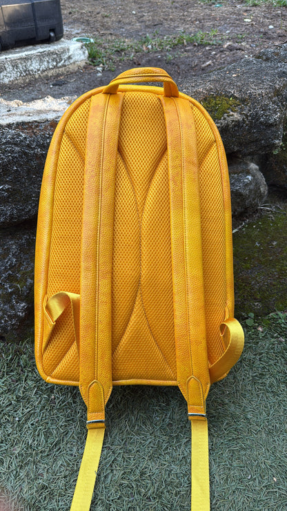 LEATHER BOOKBAG (Yellow)