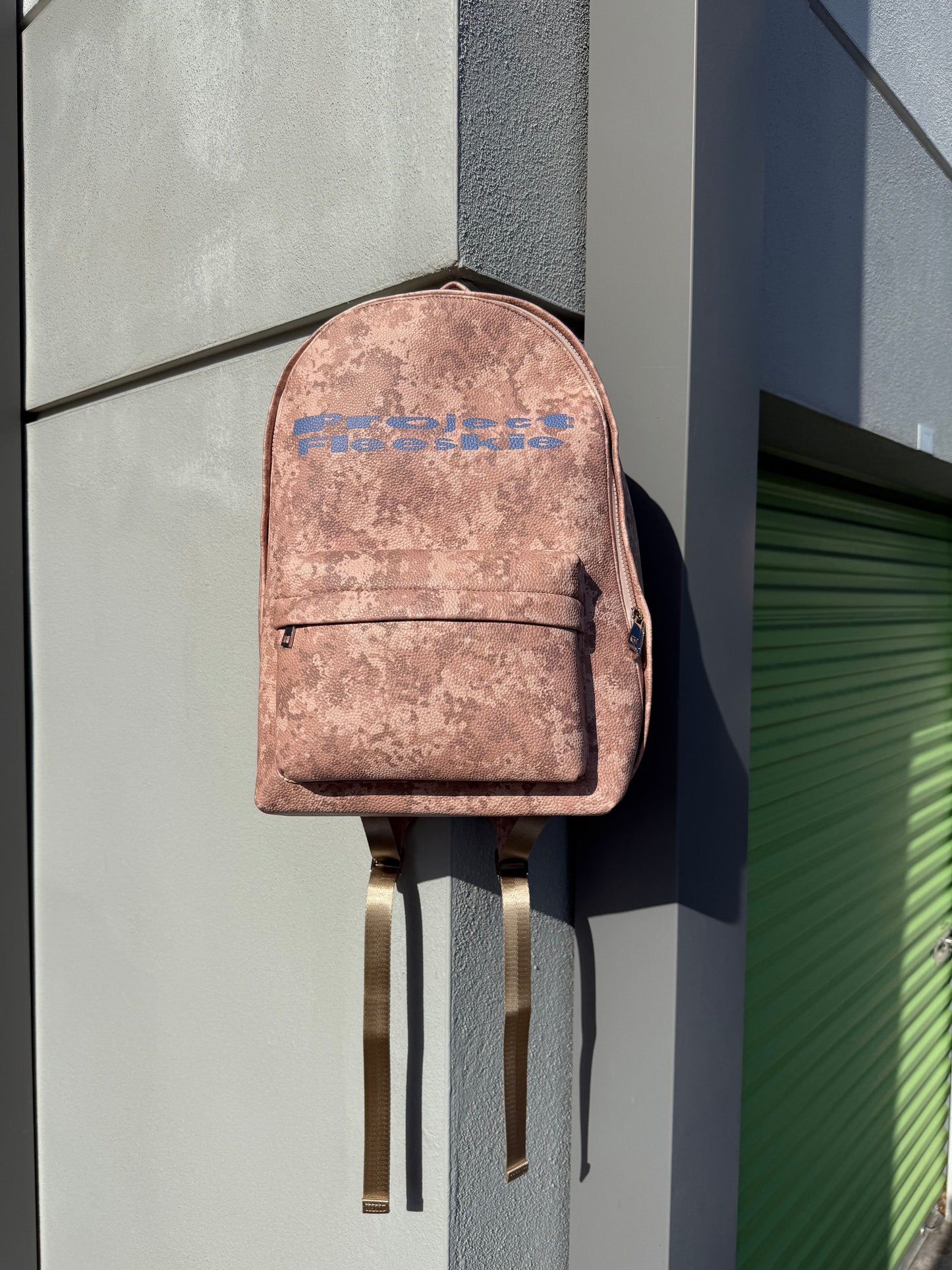 LEATHER BOOKBAG (Grey)