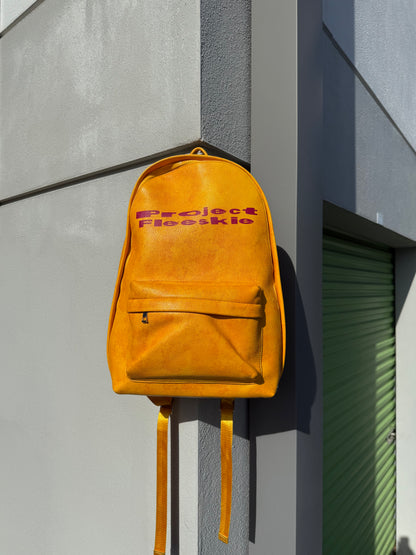 LEATHER BOOKBAG (Yellow)